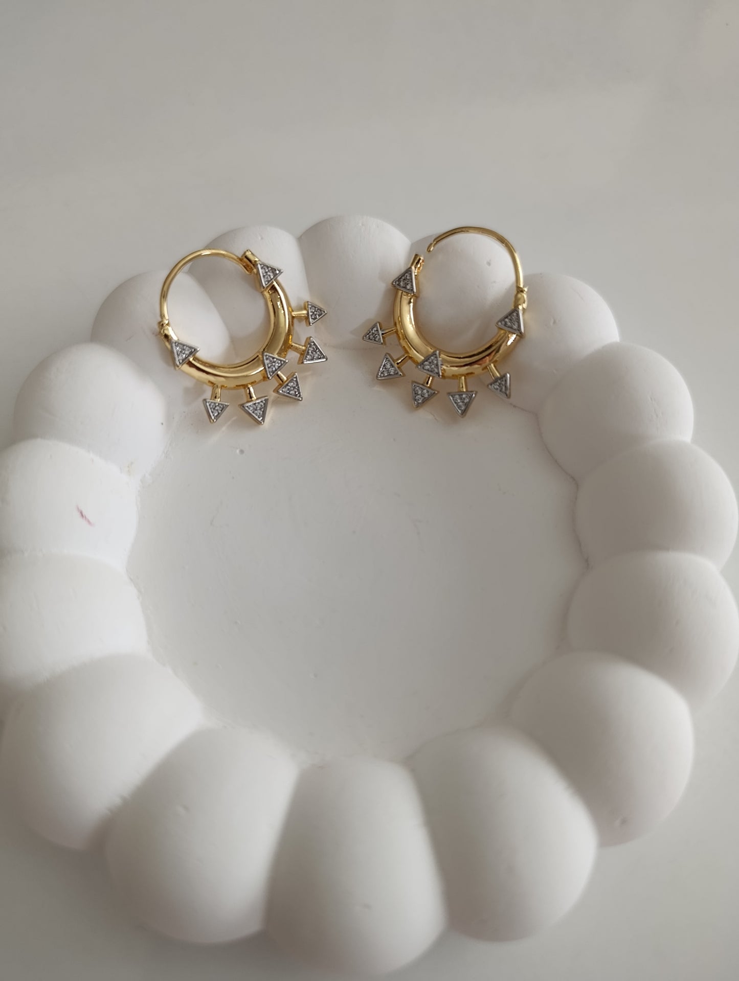 Shadiva Silver Spike Küpe