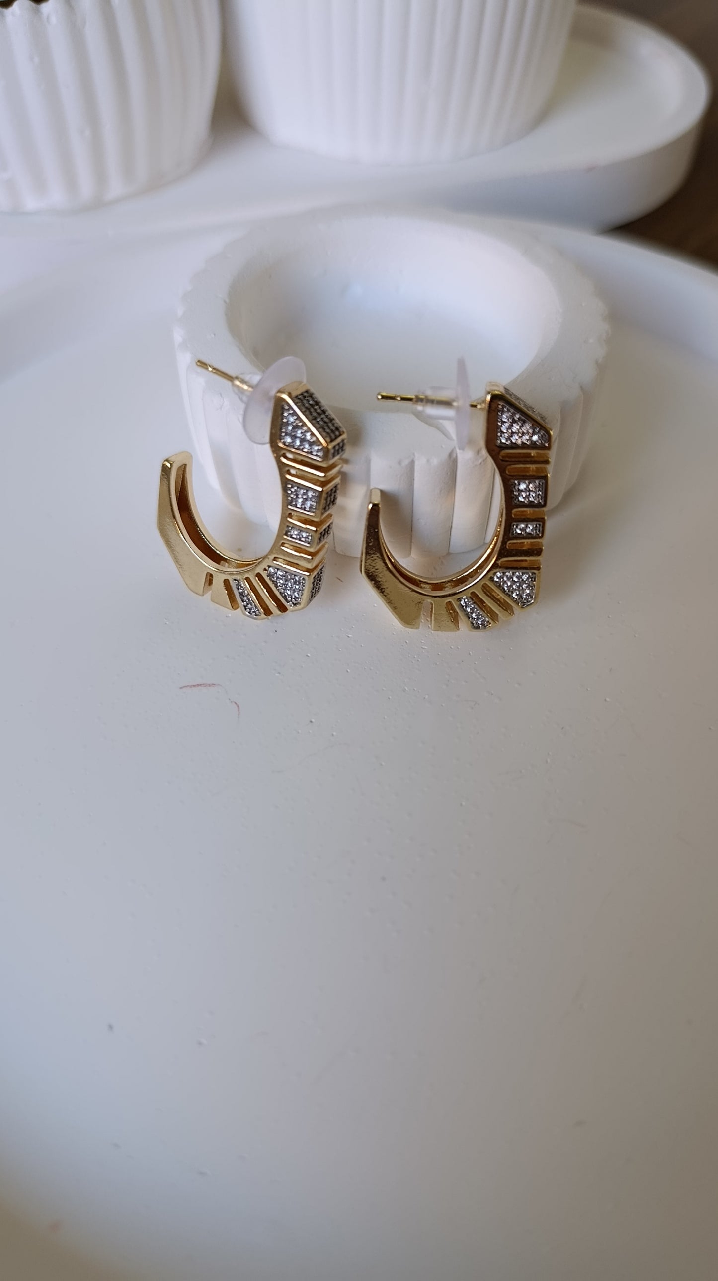 Shadiva Twisted Golden Küpe