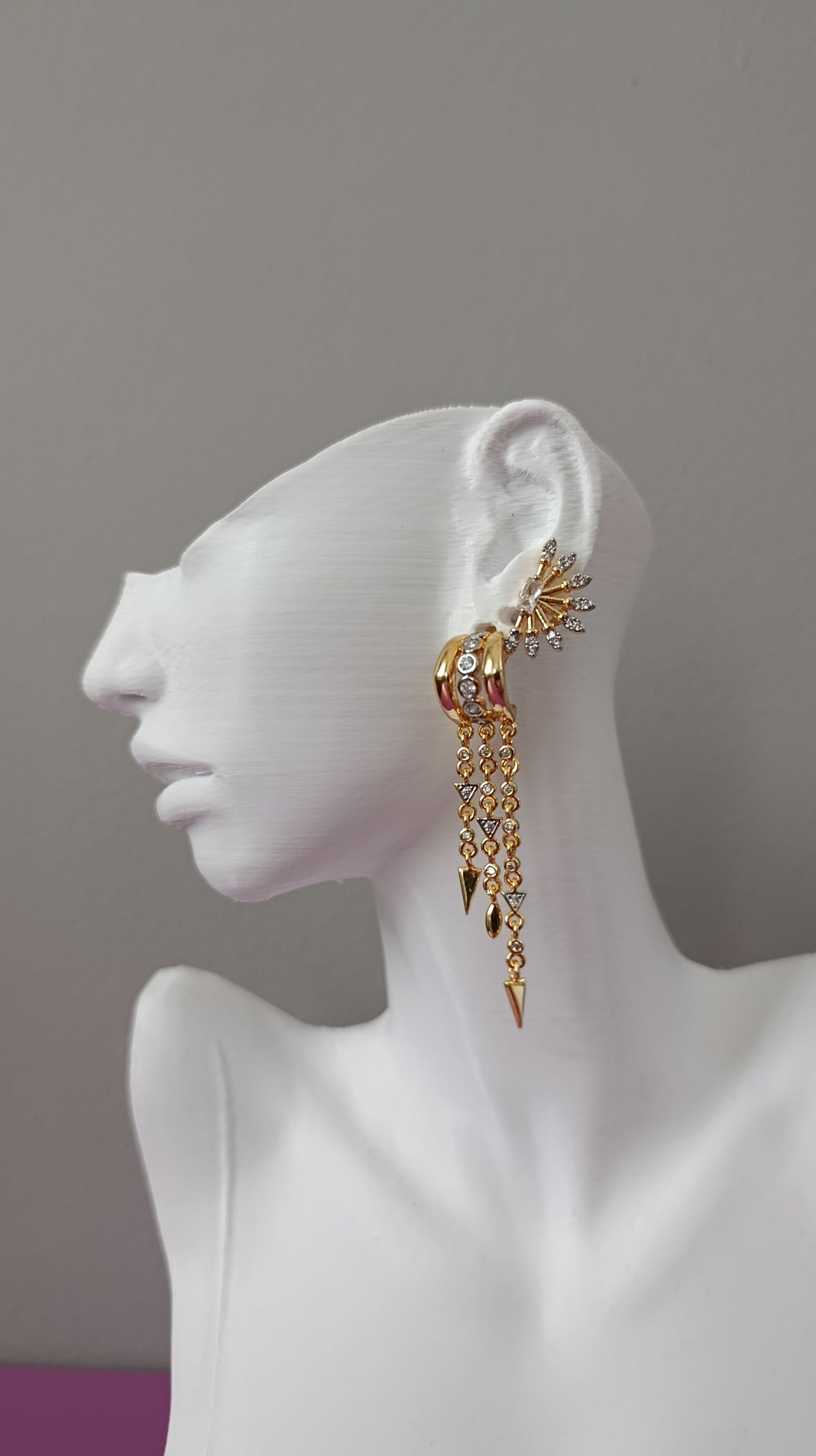 Shadiva Chain Drop Küpe