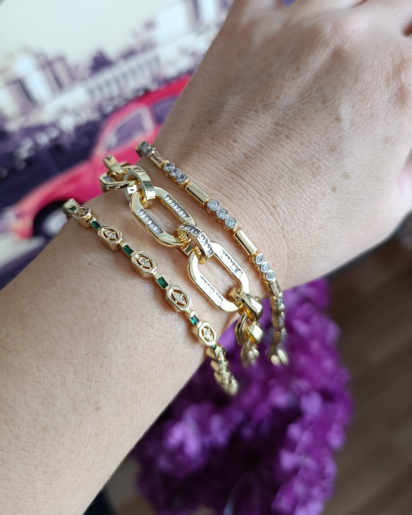 Gold Premium Seri Çubuk Geçiş Su Yolu Bileklik