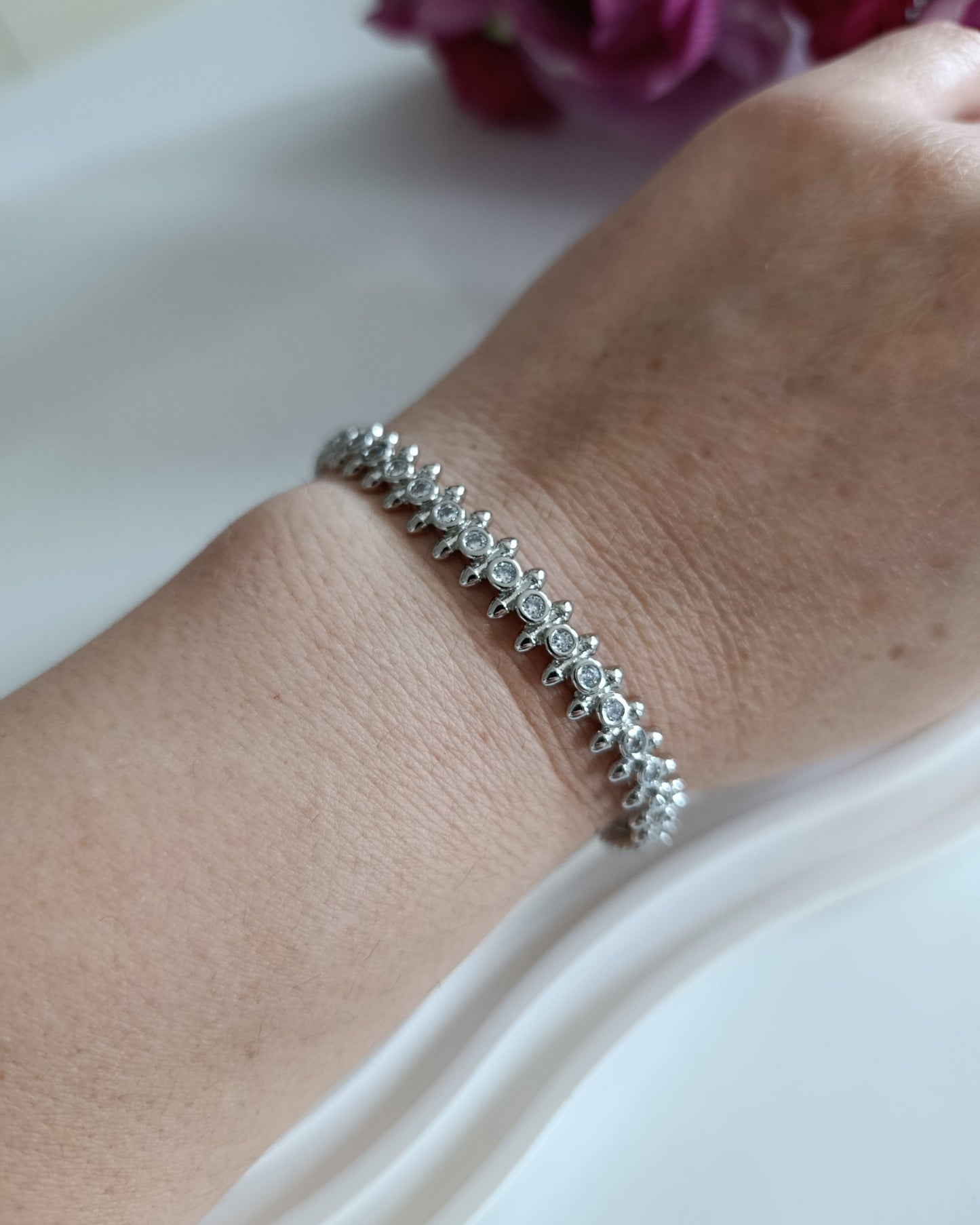 Shadiva Silver Premium Seri Zirkon Taşlı Bileklik