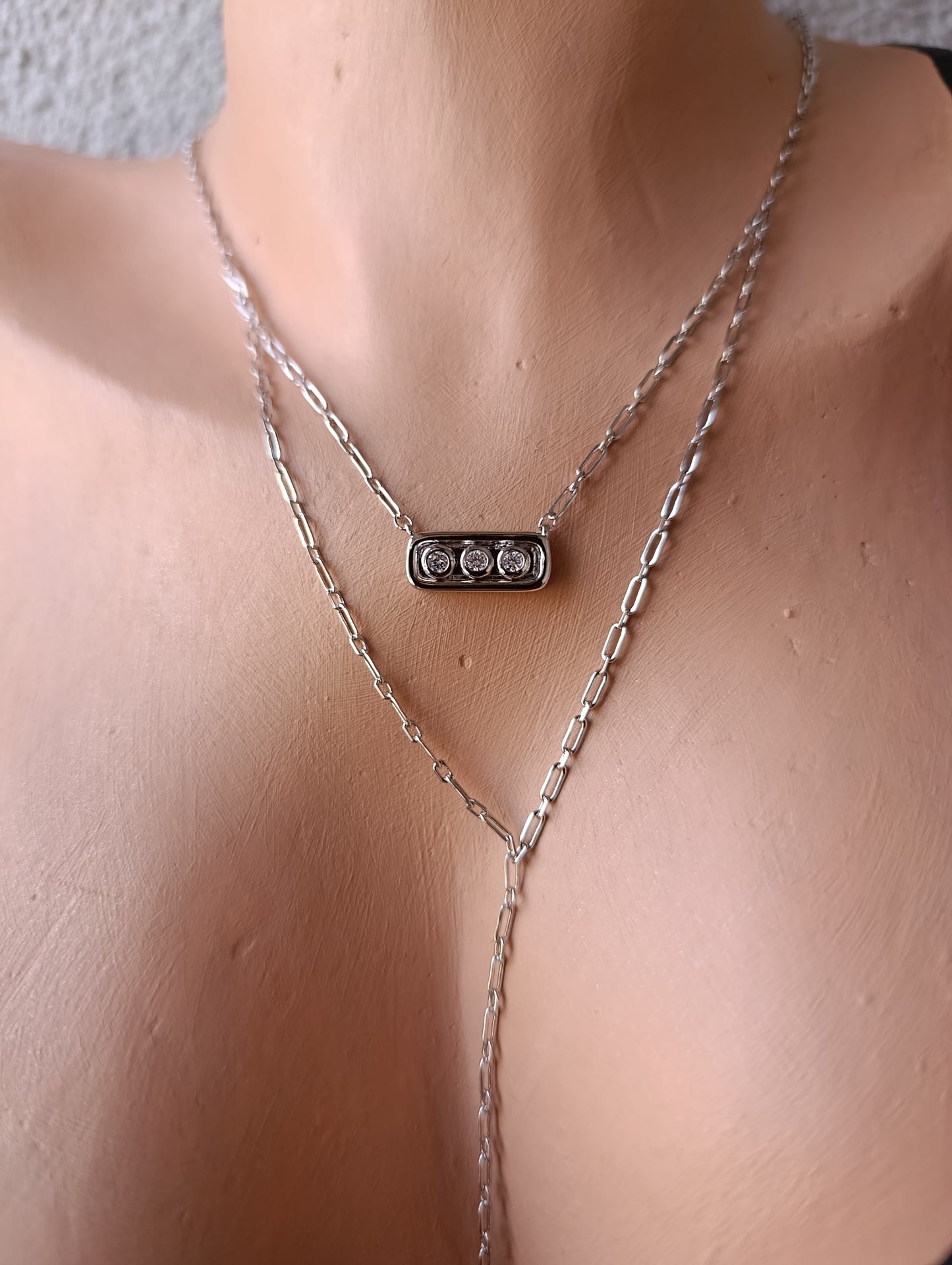 Shadiva Silver Premium Seri Mess Dekolte Kolye