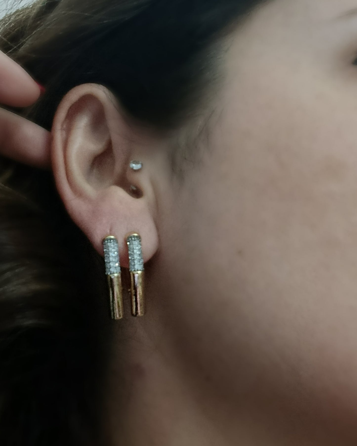 Shadiva Gold Premium Seri Zirkon Taşlı Küpe