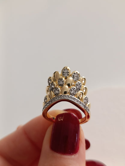 Shadiva Cascade Taş Detaylı Yüzük