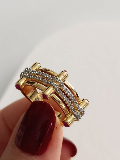 Shadiva Ruby Crown Yüzük