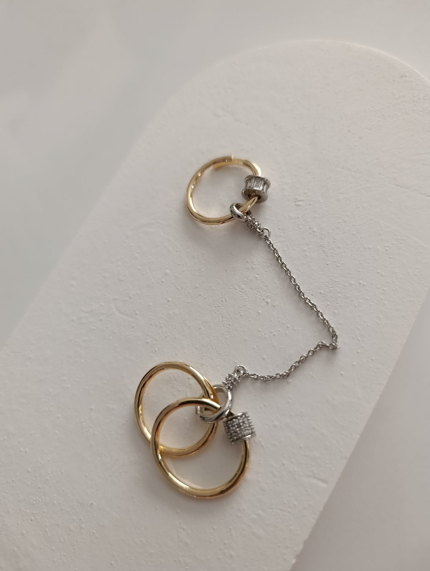 Shadiva Triple Link Zincirli Yüzük