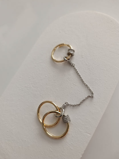 Shadiva Triple Link Zincirli Yüzük