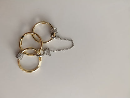 Shadiva Triple Link Zincirli Yüzük