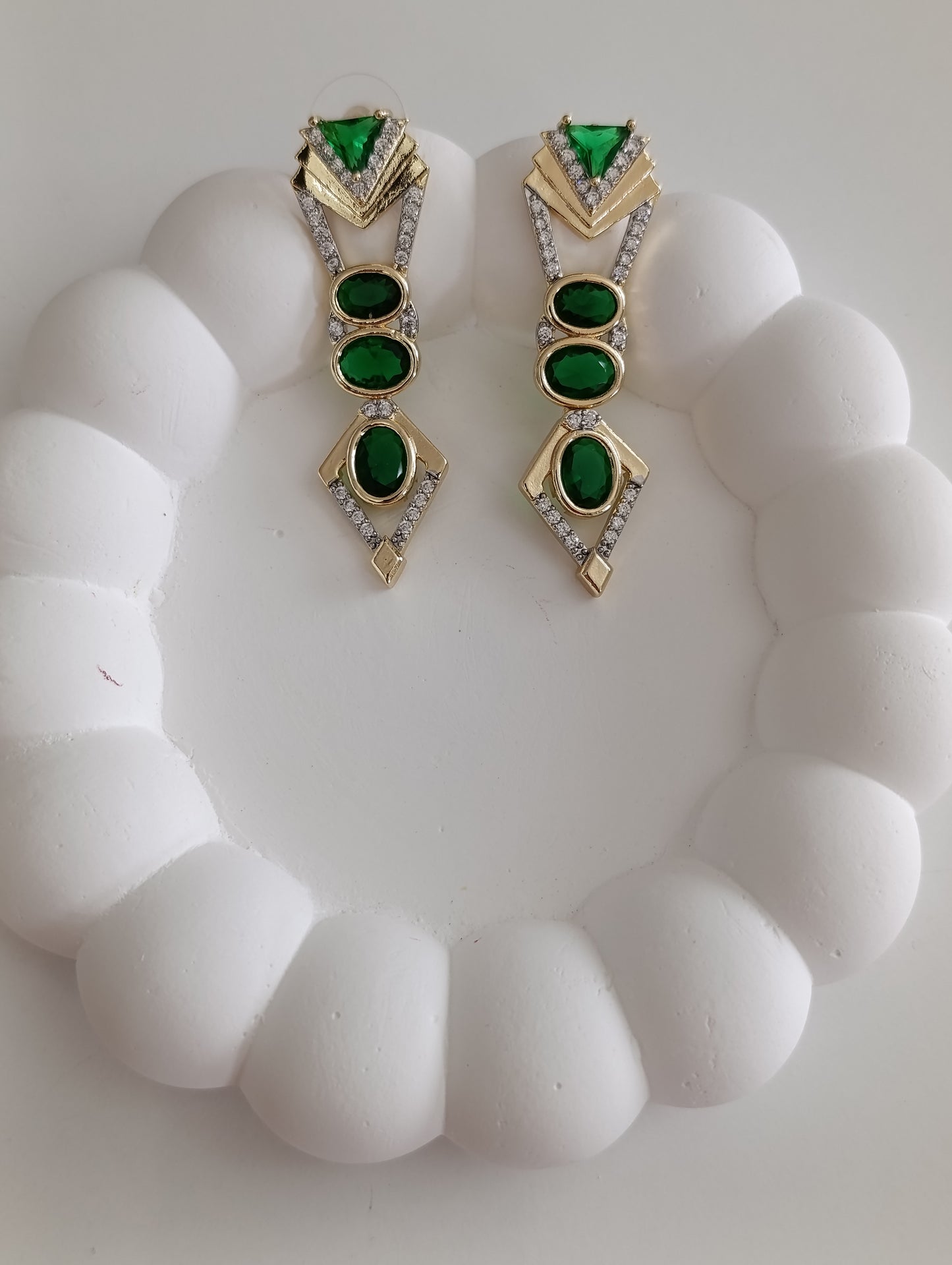 Shadiva Emerald Elegance Küpe