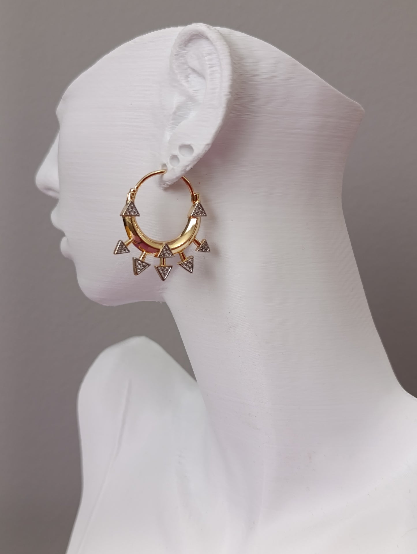 Shadiva Silver Spike Küpe