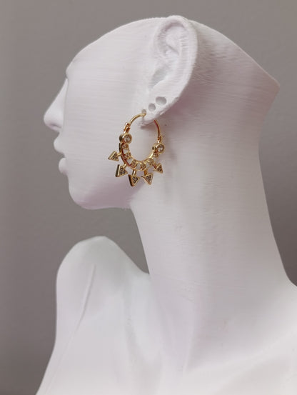 Shadiva Golden Spike Küpe