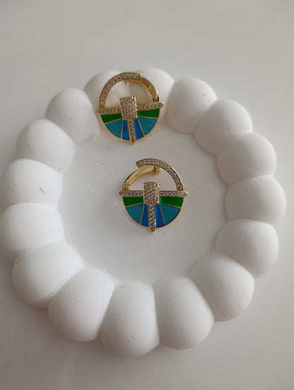 Shadiva Retro Round Küpe