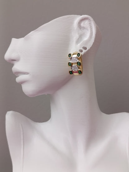 Shadiva Emerald Charm Küpe