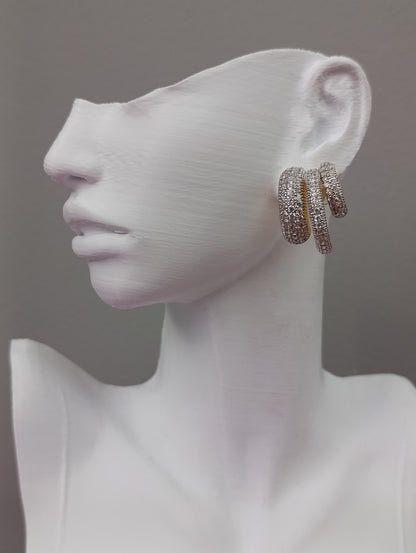 Shadiva Triple Shine Küpe