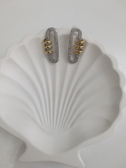 Shadiva Dual Tone Elegance Küpe