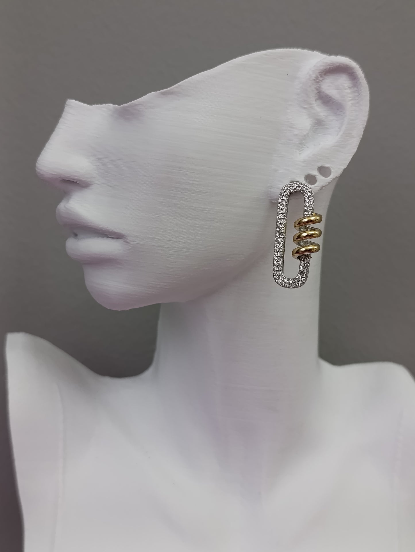 Shadiva Dual Tone Elegance Küpe