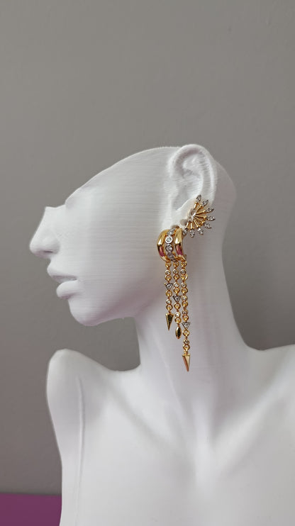 Shadiva Chain Drop Küpe