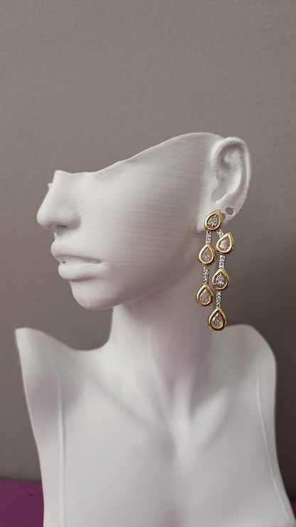 Shadiva Pearl Cascade Küpe