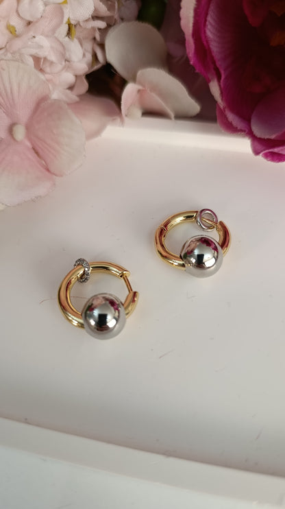 Shadiva Dual Sphere Küpe