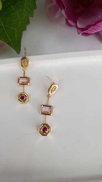 Shavida Rubby Geometry Küpe