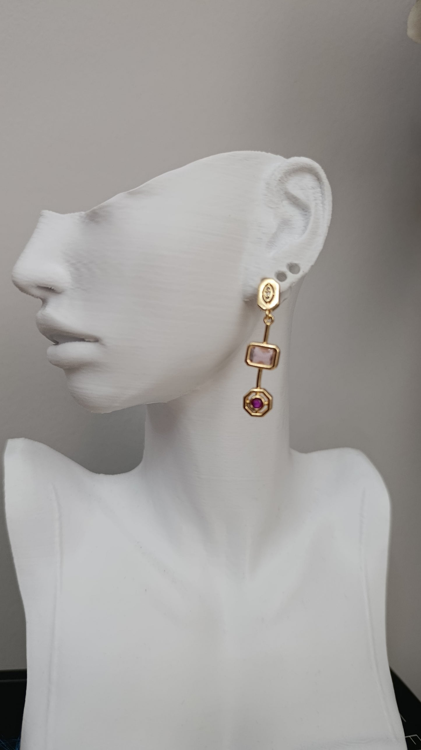 Shavida Rubby Geometry Küpe