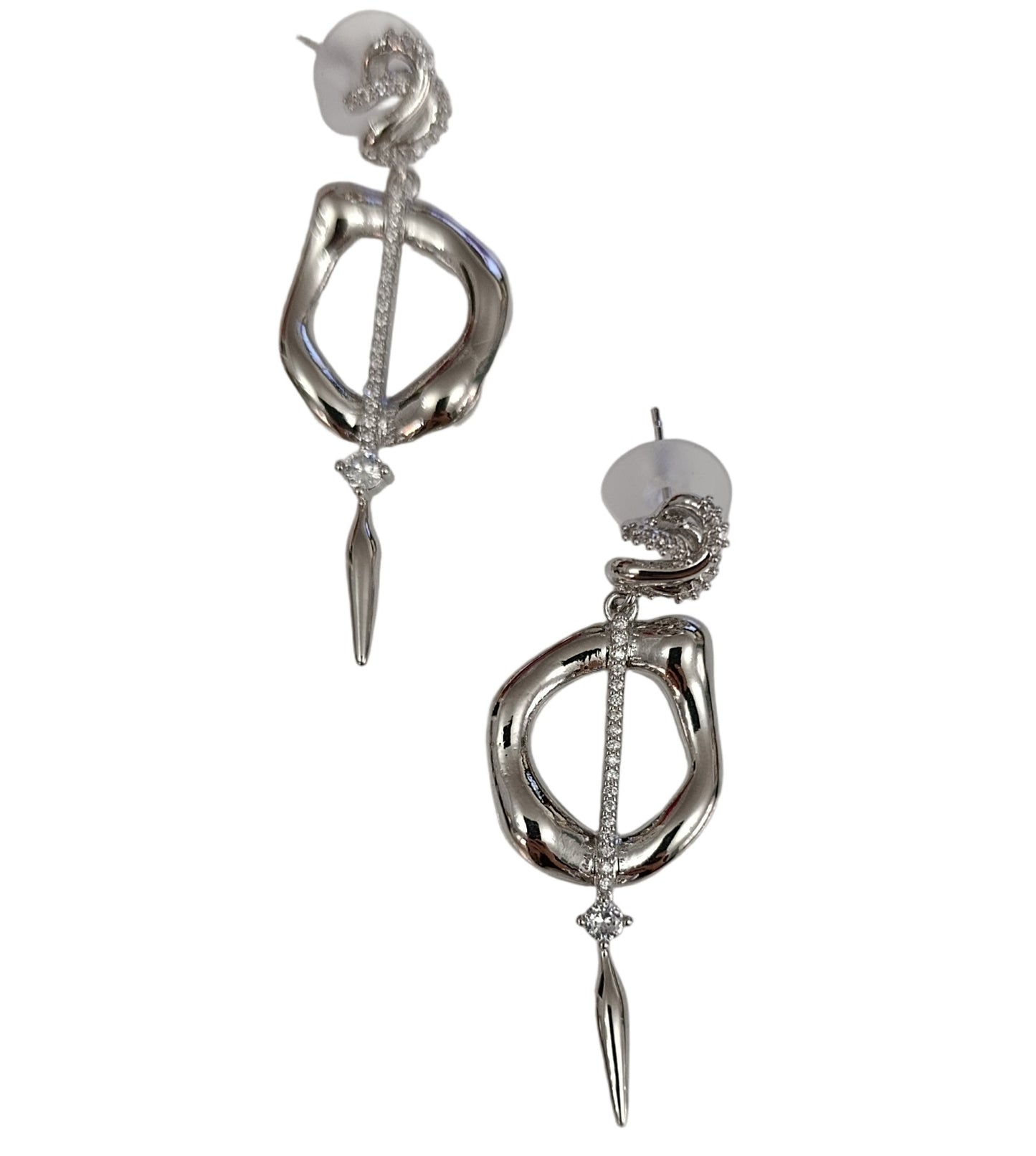 Shadiva Loop Silver Küpe