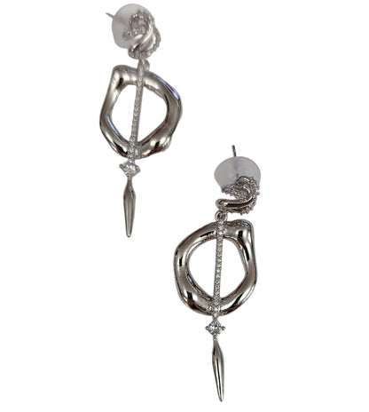 Shadiva Loop Silver Küpe