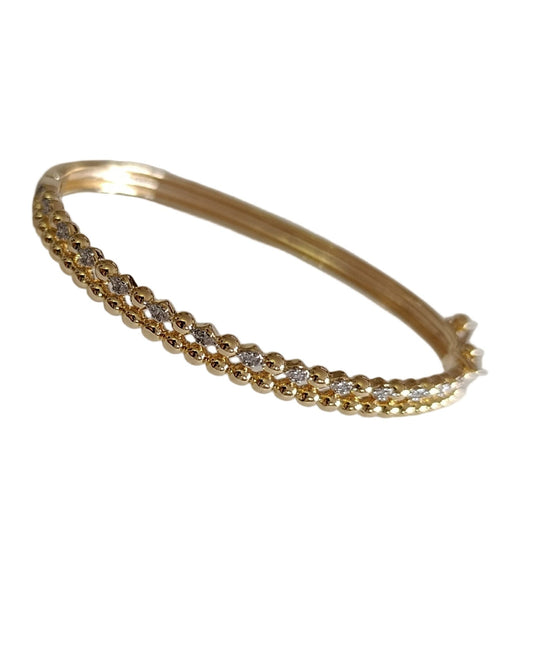 Gold Zirkon Taşlı Bileklik