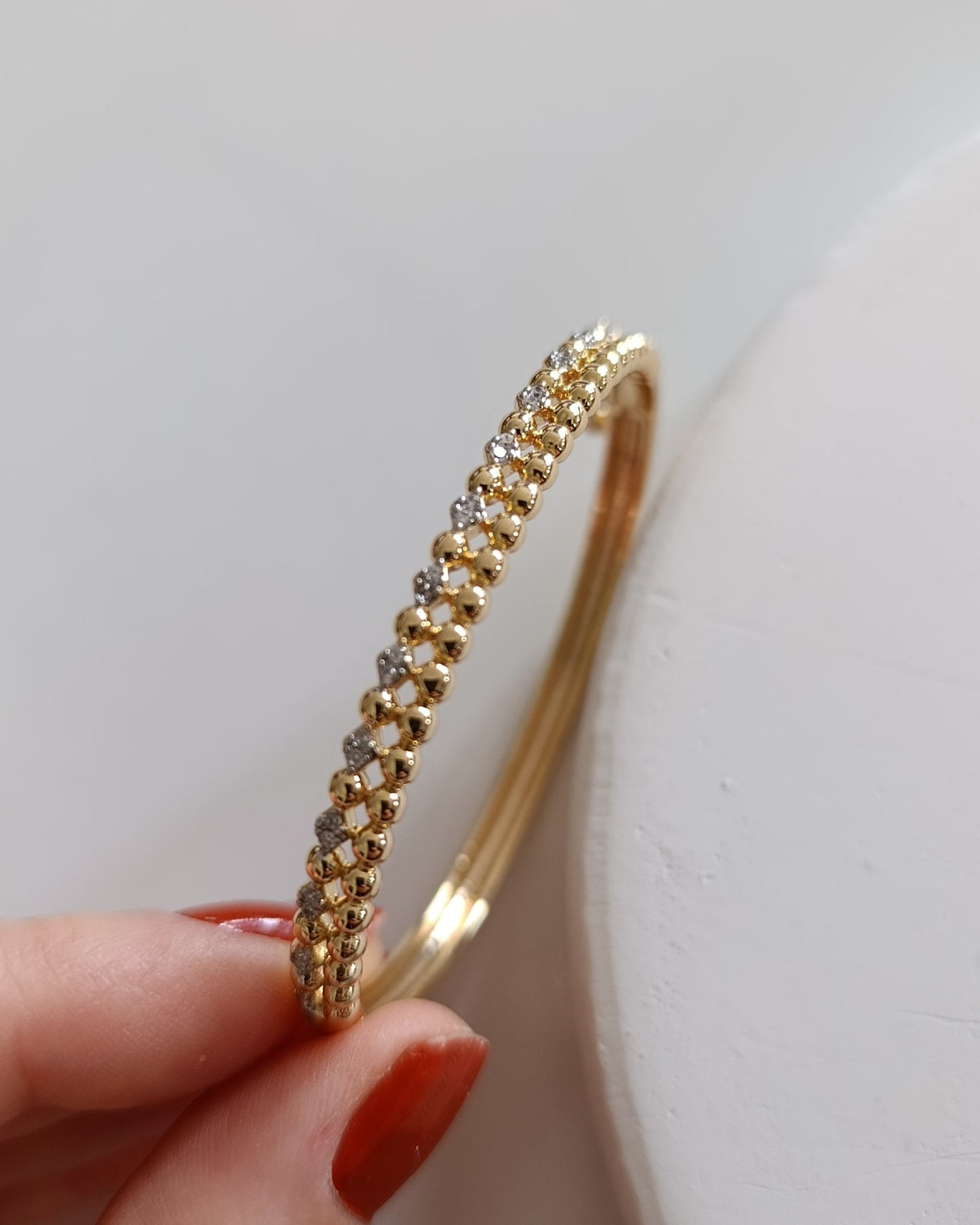 Gold Zirkon Taşlı Bileklik