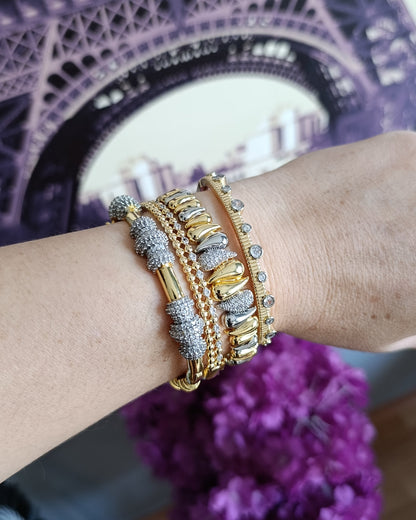 Gold Zirkon Taşlı Bileklik