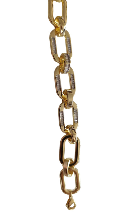 Gold Premium Seri Zirkon Taşlı Bileklik