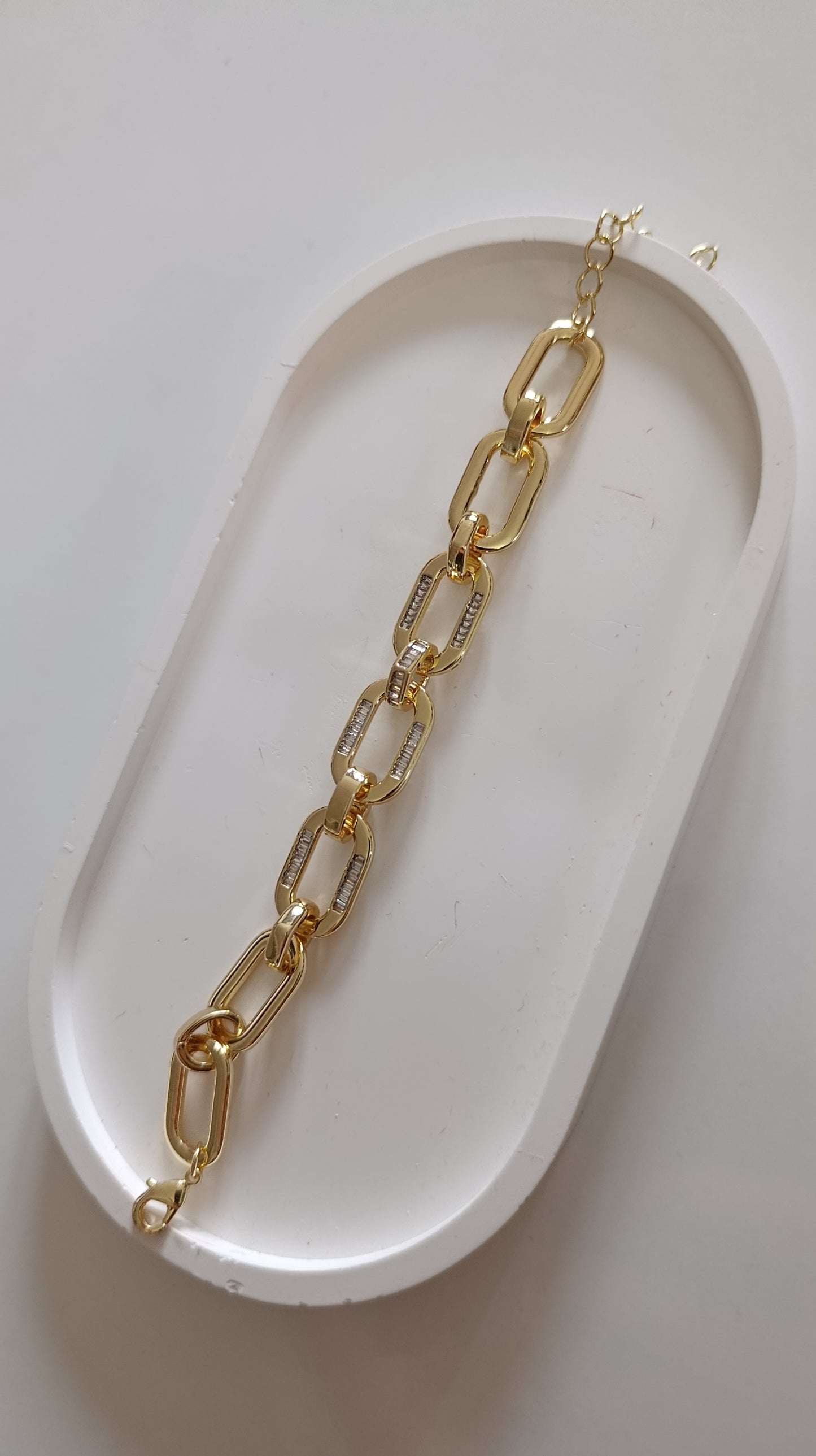 Gold Premium Seri Zirkon Taşlı Bileklik