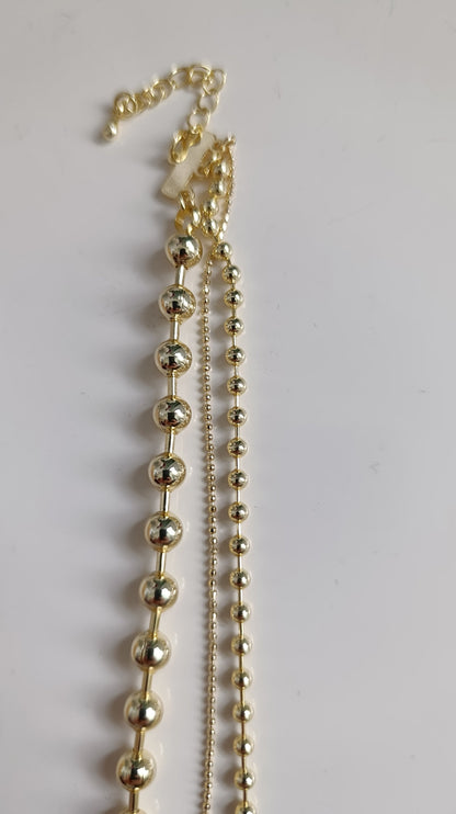 Shadiva Double Pearl Chain Kolye