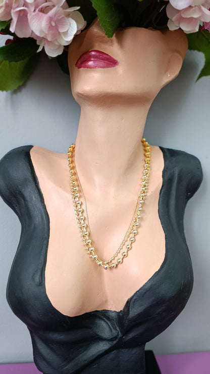 Shadiva Double Pearl Chain Kolye