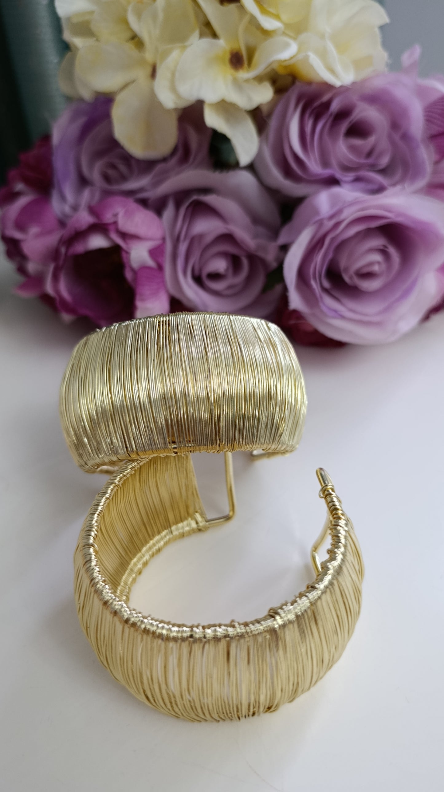 Gold Seri Tel Kelepçe Bileklik