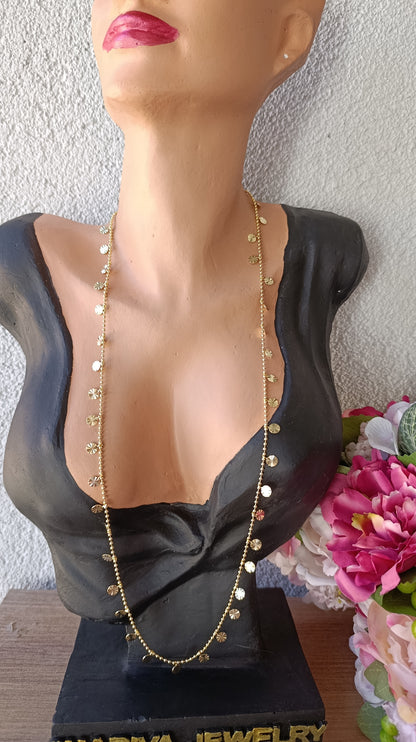 Shadiva Gold Premium Seri Lazer Kesim Pul Kolye