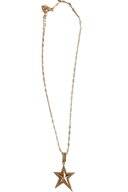 Shadiva Gold Star Kolye