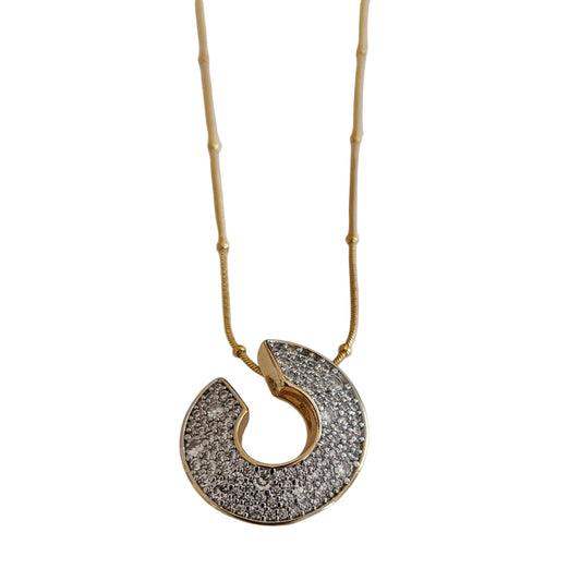 Shadiva Gold Premium Seri Taşlı Kolye