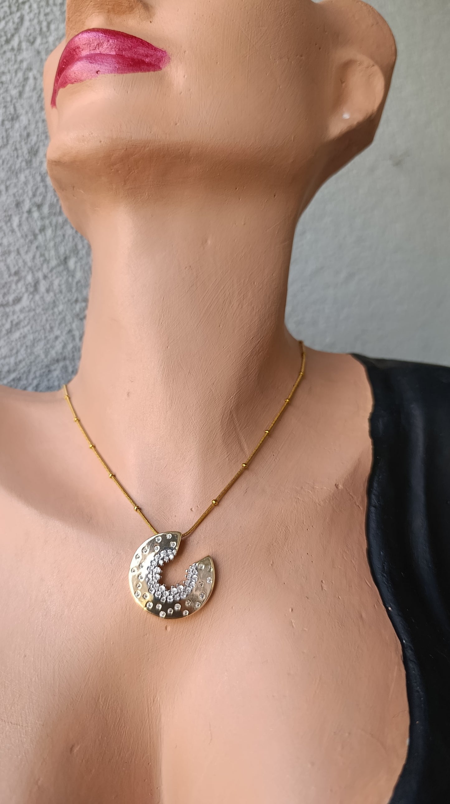 Shadiva Gold Premium Seri Taşlı Kolye