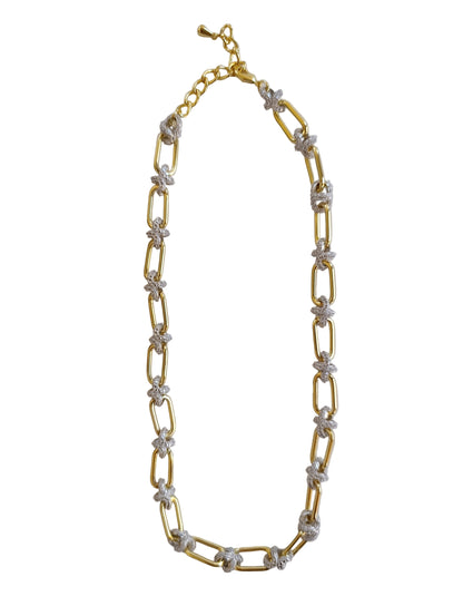 Shadiva Bijou Belle Gold Silver Taşlı Kolye