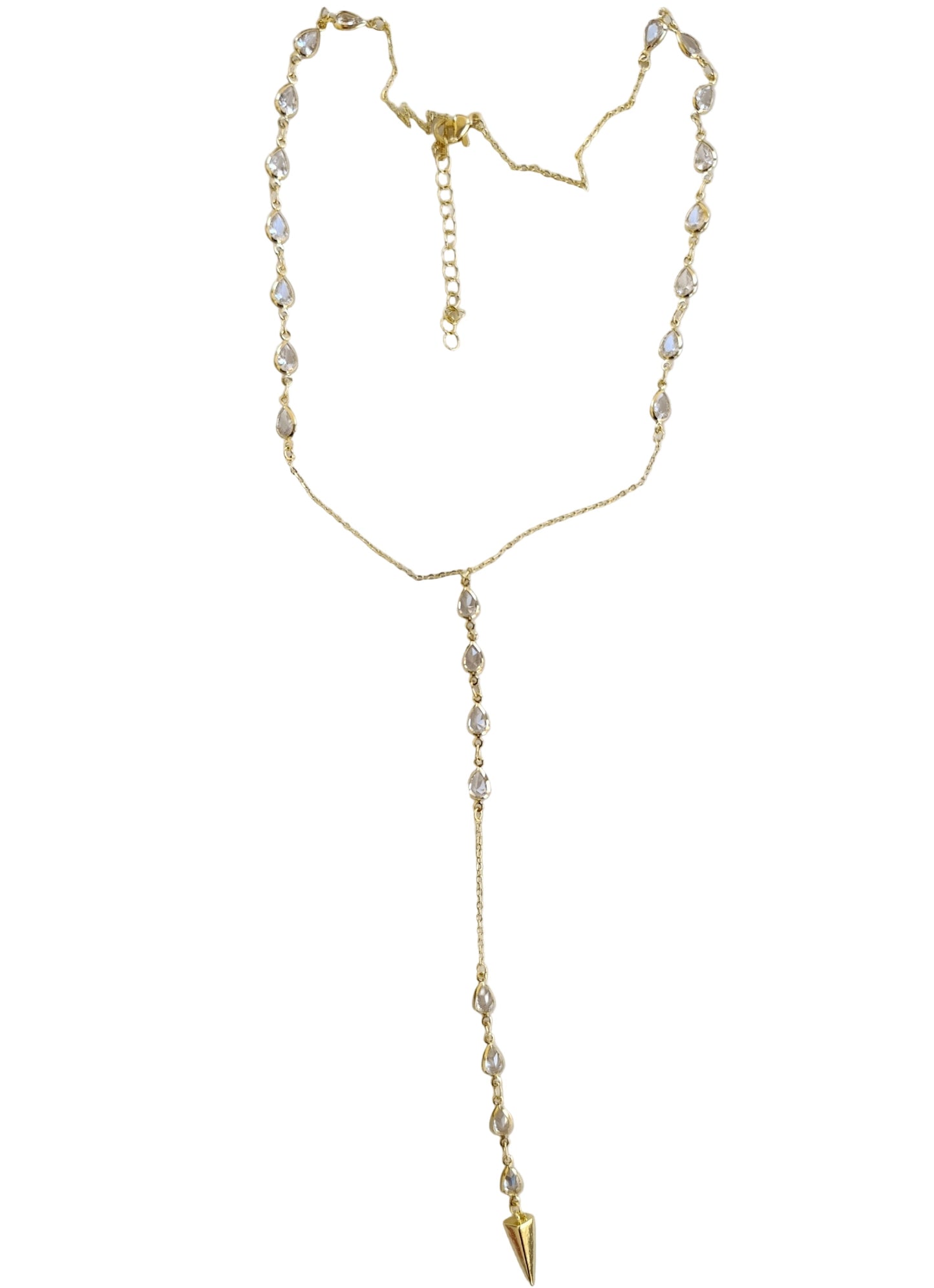 Shadiva Gold Taşlı Y Kolye