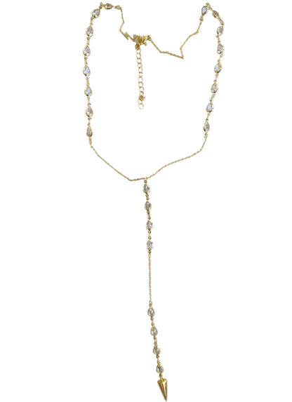 Shadiva Gold Taşlı Y Kolye