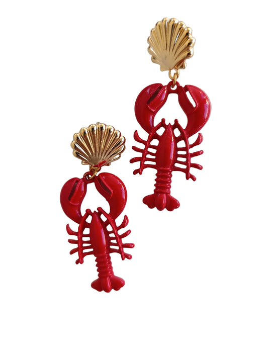 Shadiva Vintage Seri Gold Yengeç Küpe