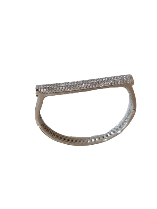 Shadiva Çelik Silver Zirkon Taşlı Bileklik