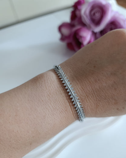 Shadiva Silver Premium Seri Zirkon Taşlı Bileklik