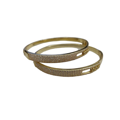 Shadiva Gold Premium Seri Zirkon Taşlı Plaka Bileklik