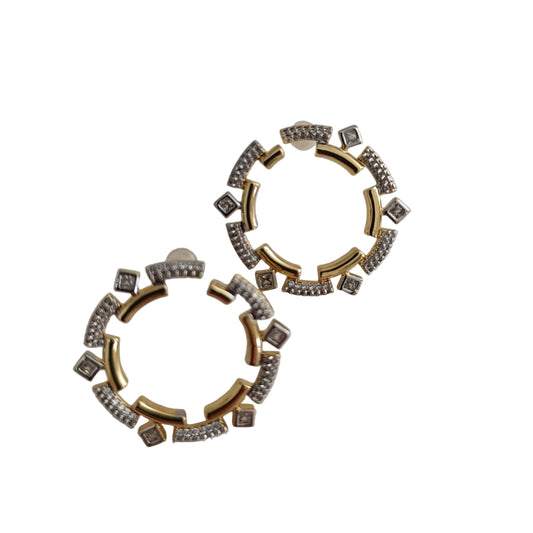 Shadiva Gold Silver Mine Dönerli Küpe