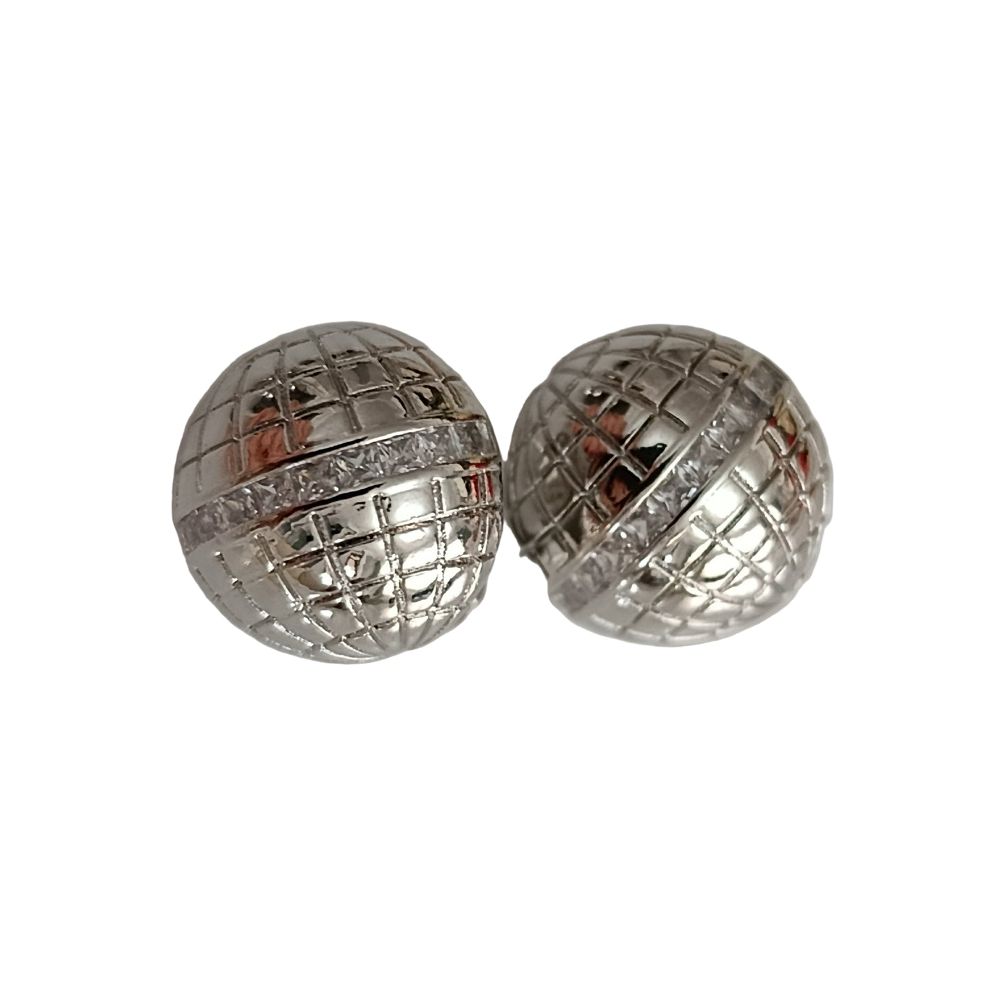 Shadiva Zirkon Taşlı Premium Silver Top Küpe