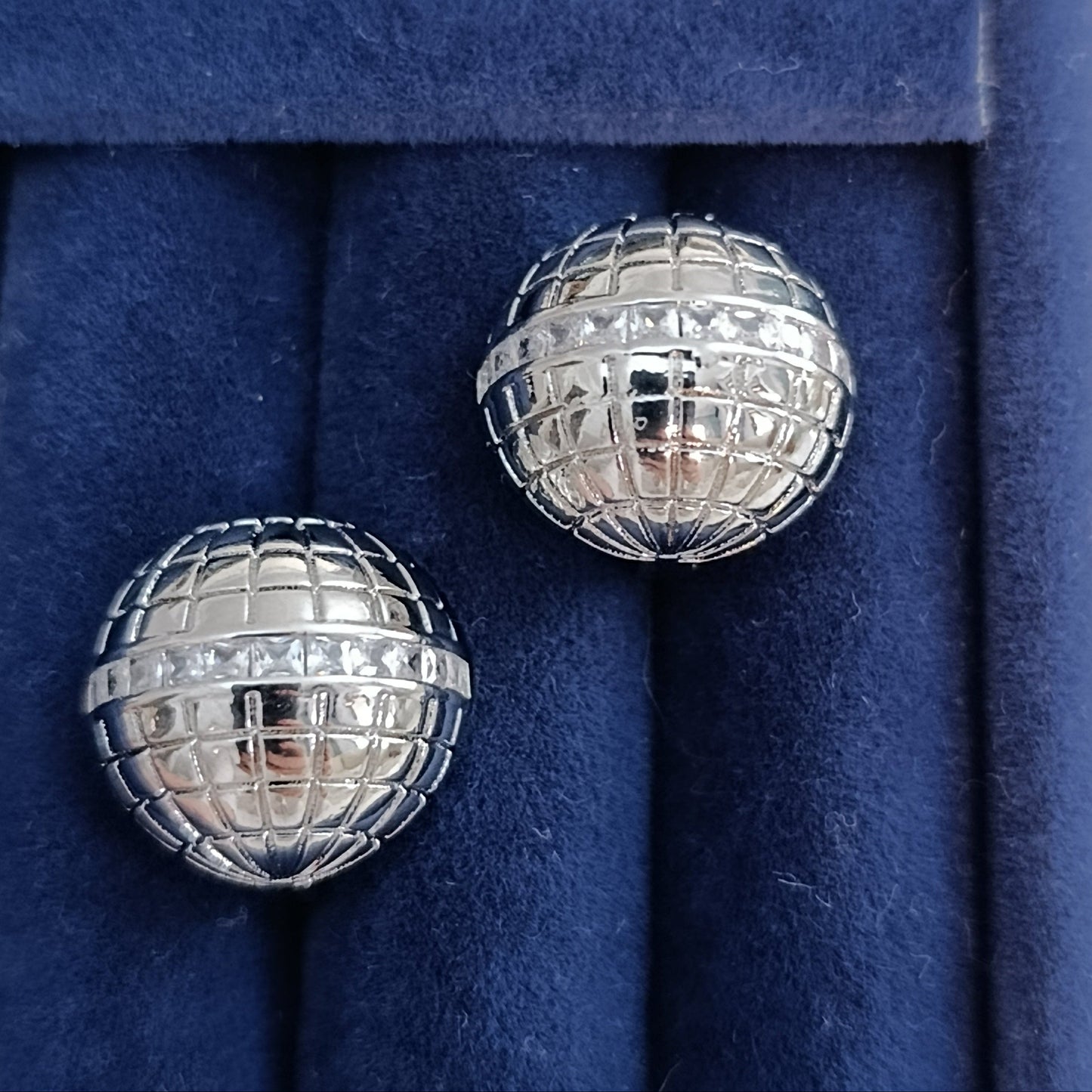 Shadiva Zirkon Taşlı Premium Silver Top Küpe