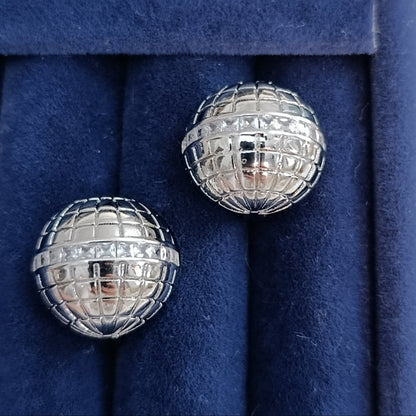 Shadiva Zirkon Taşlı Premium Silver Top Küpe